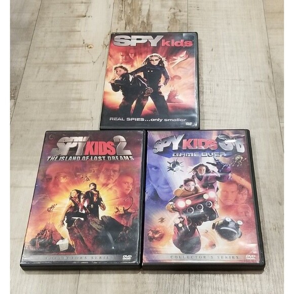 Spy Kids DVD Lot of 3 - Spy Kids Spy Kids 2 & Spy Kids 3-D Fast Free Shipping VG - Picture 1 of 2